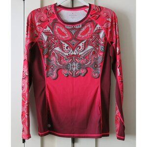 ATHLETA Runaway UPF 50+ PLUM Snow Valley Top - S